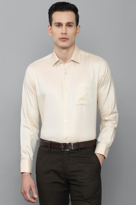 LOUIS PHILIPPE Men Self Design Formal Cream Shirt