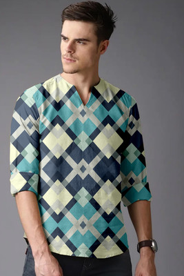 Arth Enterprise Men Self Design Straight Kurta(Multicolor)