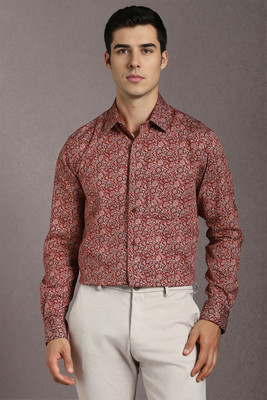LOUIS PHILIPPE Men Printed Formal Red Shirt