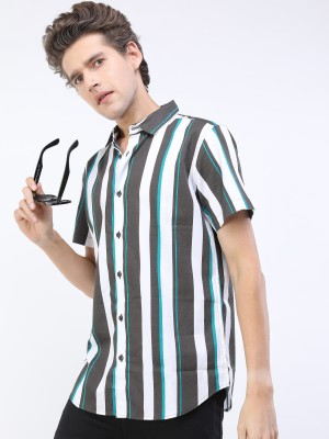 KETCH Men Striped Casual Multicolor Shirt