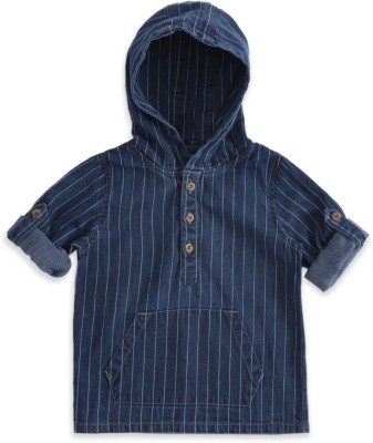 Pantaloons Baby Baby Boys Striped Casual Blue Shirt