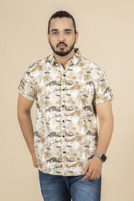 Sudan Men Floral Print Party Multicolor Shirt