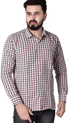 Trending Ayansh Men Solid Casual Red, Black, White Shirt