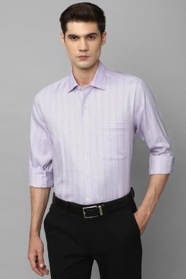 LOUIS PHILIPPE Men Checkered Formal Purple Shirt