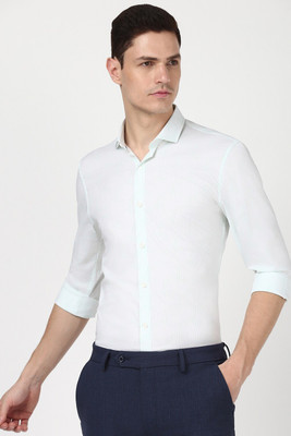 PETER ENGLAND Men Printed Formal White Shirt