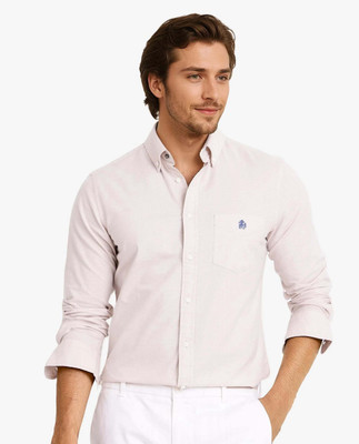 RARE RABBIT Men Solid Formal Beige Shirt