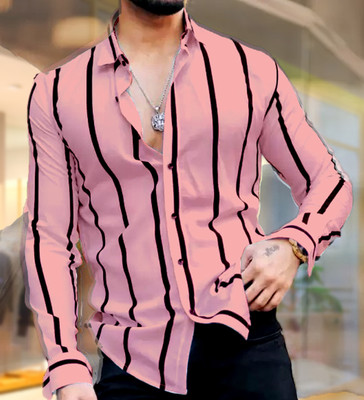 Varidashi Men Striped Casual Multicolor Shirt