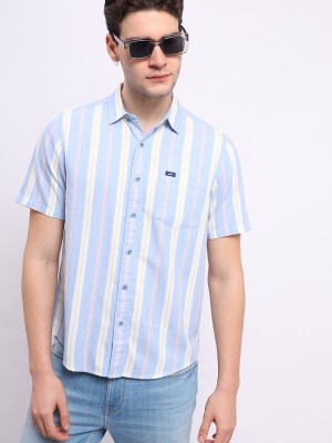 LEE Men Striped Casual Multicolor Shirt