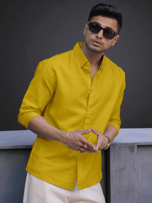 Yanthi Fab Men Solid Casual Multicolor Shirt