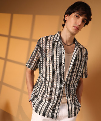 CAMPUS SUTRA Men Solid Casual Multicolor Shirt