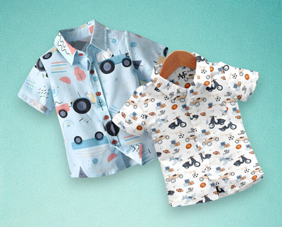 AMBARDI FASHION Boys Printed Casual Multicolor Shirt