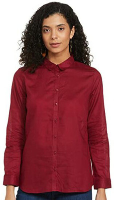 GHDFSGDHJDFG Women Solid Casual Red Shirt