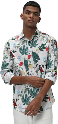 MUFTI Men Printed Casual Multicolor Shirt