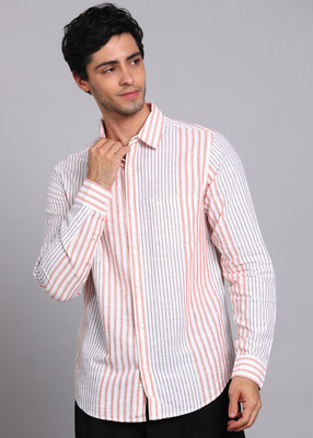 United Colors of Benetton Men Striped Casual Multicolor Shirt
