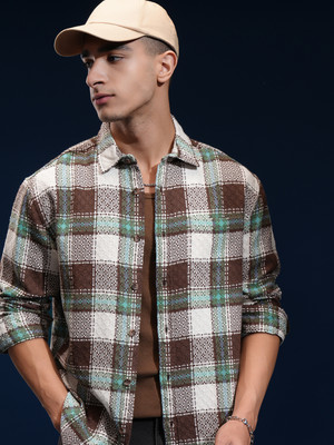 HIGHLANDER Men Checkered Casual Multicolor Shirt