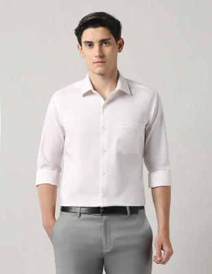 ARROW Men Solid Formal Beige Shirt