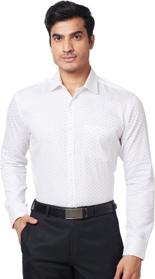 PARK AVENUE Men Printed Formal Black, White Shirt