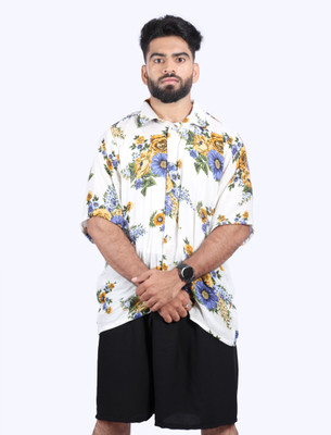 KIYOO Men Printed Casual Multicolor Shirt