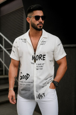 SHFASHION Men Printed Casual Multicolor Shirt