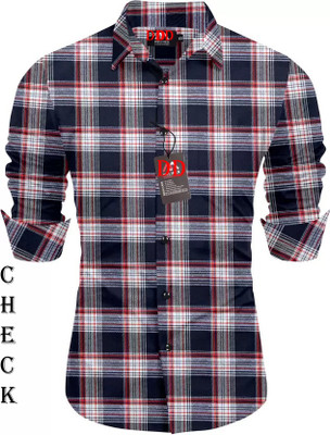 Kadhare Fashion Men Checkered Formal Multicolor Shirt