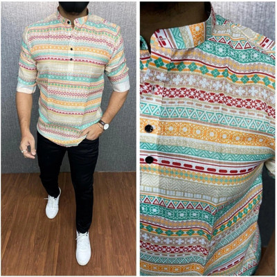 ISUEL FAB Men Printed Casual Multicolor Shirt