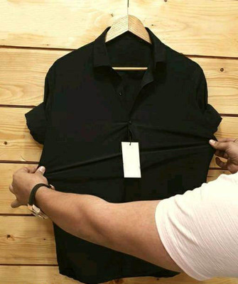TYRELL Men Solid Formal Black Shirt