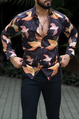 Bridons feb Men Printed Casual Multicolor Shirt