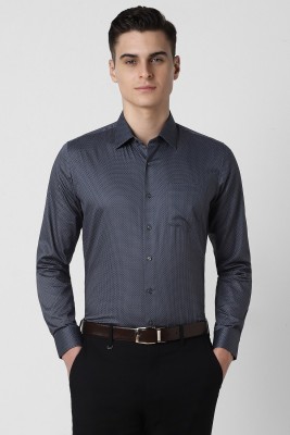 VAN HEUSEN Men Printed Party Blue Shirt