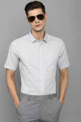 LOUIS PHILIPPE Men Printed Formal Grey, White Shirt