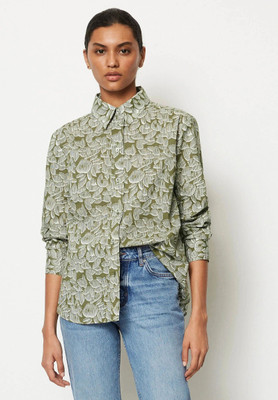 Leriya Fashion Women Printed Casual Light Green Shirt