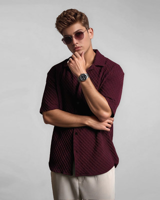 METRONAUT Men Self Design Casual Multicolor Shirt