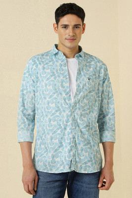 Allen Solly Men Printed Casual Light Blue Shirt