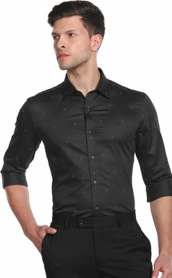 Arrow Newyork Men Solid Casual Black Shirt