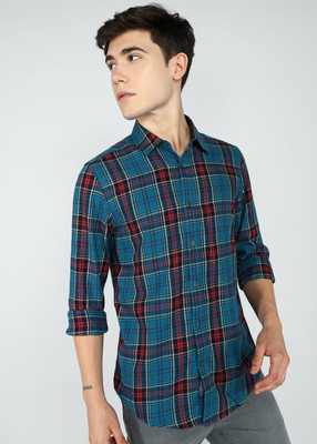 BEING HUMAN Men Solid Casual Red Shirt