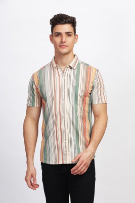 Bullmer Men Printed Casual Multicolor Shirt