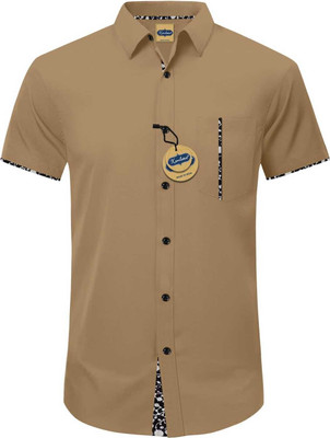 GAZZY CREATION Men Printed Casual Black Shirt