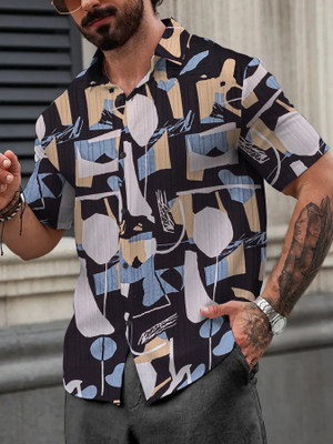 KAJARU Men Floral Print Casual Multicolor Shirt