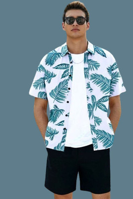 StellLIFESTYLE Trend Men Printed Casual Green Shirt