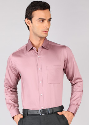 Raymond Men Solid Formal Red Shirt