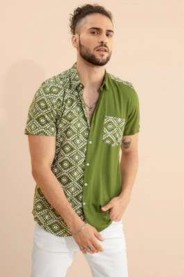 THESHIRTHUB Men Printed Casual Multicolor Shirt