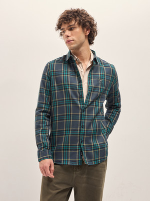 THE BEAR HOUSE Men Checkered Casual Multicolor Shirt