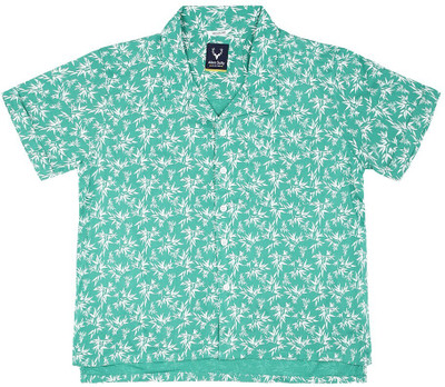 Allen Solly Boys Printed Casual White, Light Green Shirt