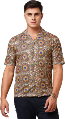 Leean Patterns Men Printed Casual Multicolor Shirt