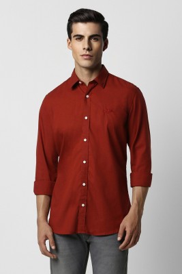 VAN HEUSEN Men Solid Casual Red Shirt