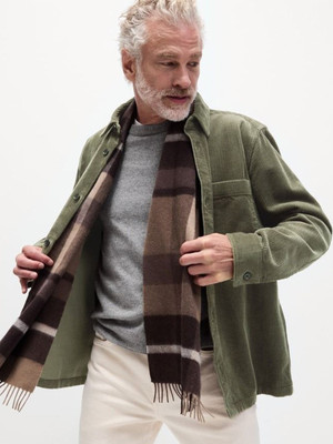 MARKS & SPENCER Men Solid Casual Green Shirt