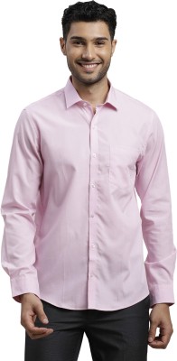 TURTLE Men Solid Formal Pink Shirt