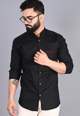 FUBAR Men Printed Casual Black Shirt