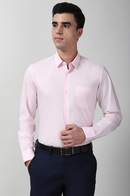 PETER ENGLAND Men Solid Formal Pink Shirt