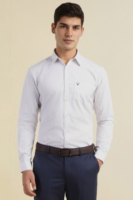 Allen Solly Men Printed Formal White Shirt