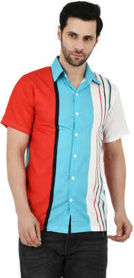 Sageware Men Printed Casual Multicolor Shirt